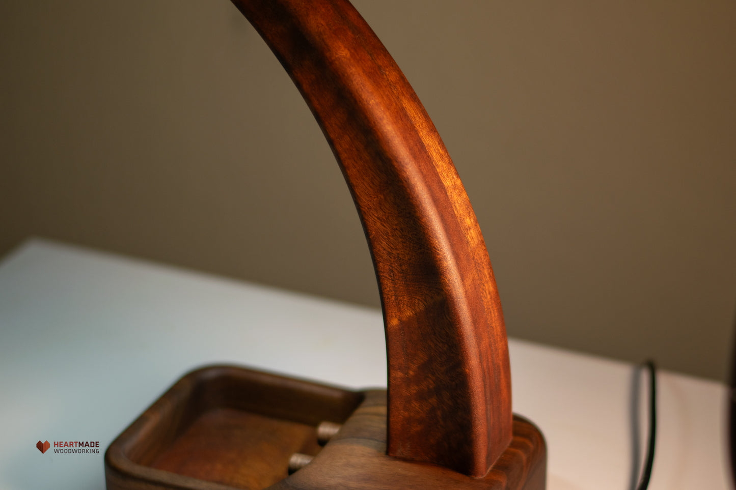 Desk Lamp - Walnut and Mahogany - Dual Color Temperature With Dimmers