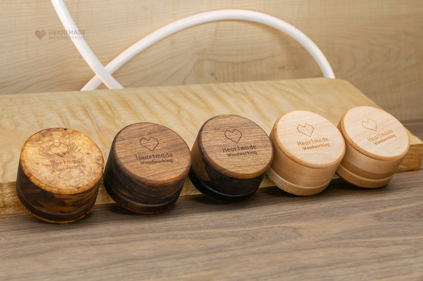Threaded Wood Jars/Containers - Small Batch with Fancy Woods