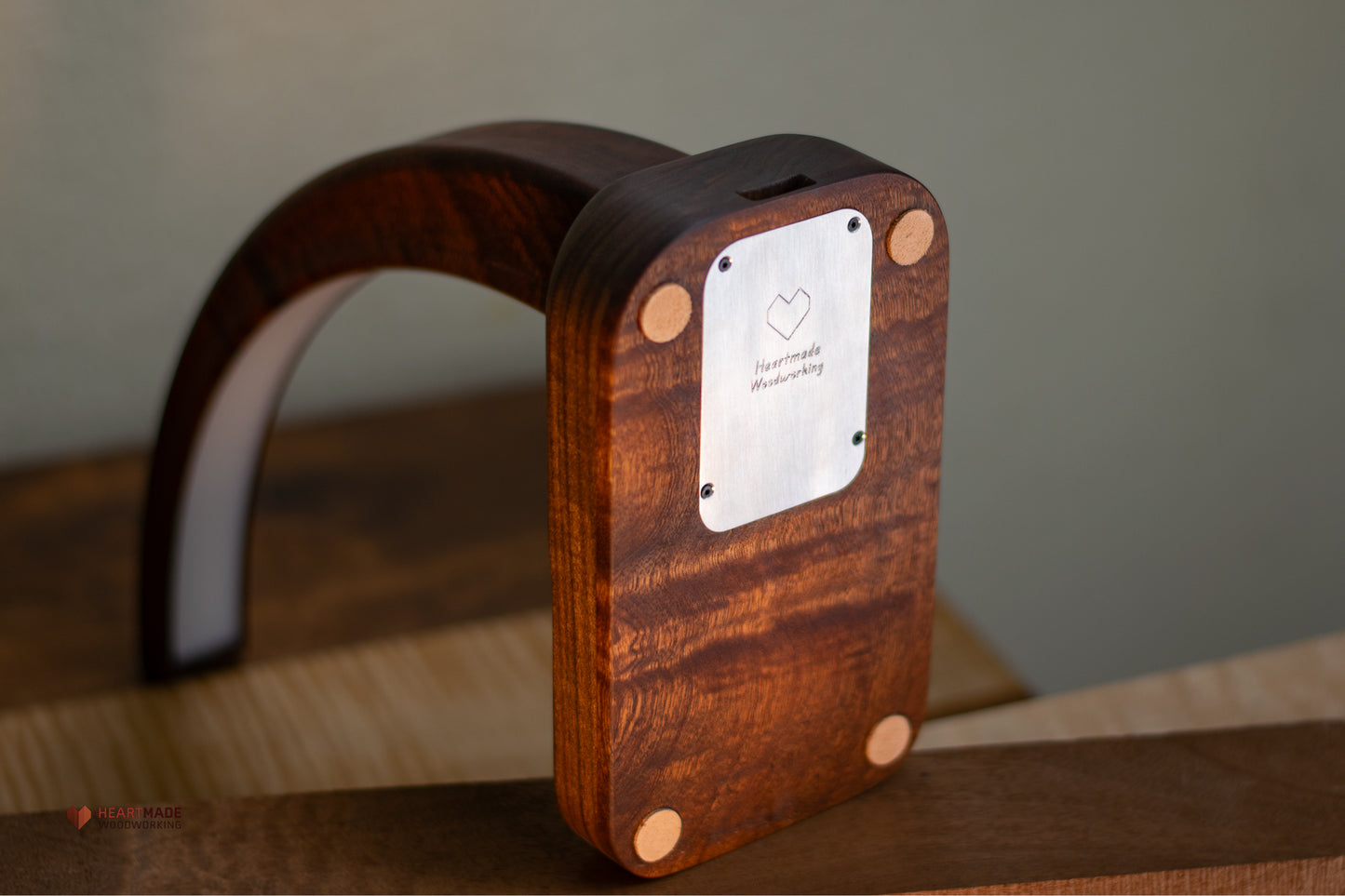 Desk Lamp - Walnut and Mahogany - Dual Color Temperature With Dimmers