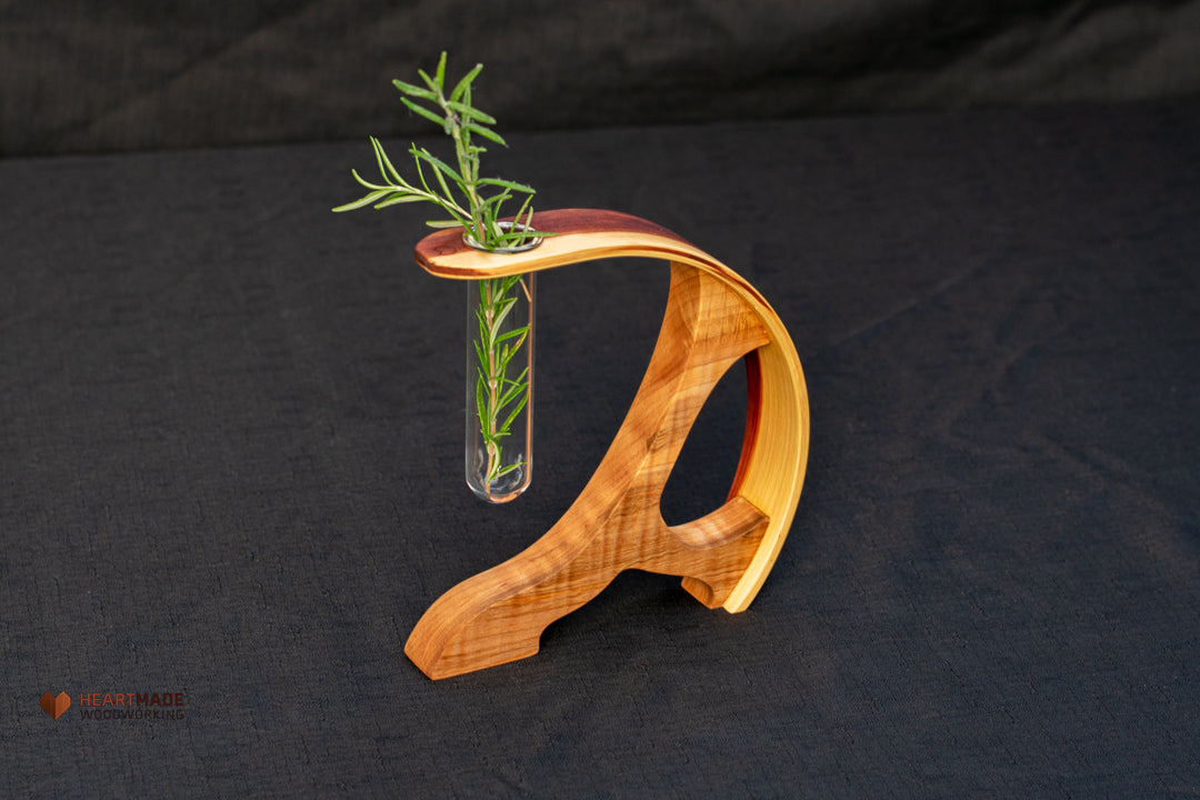 Propagation Station - Vase - Aromatic Cedar with Curly Maple