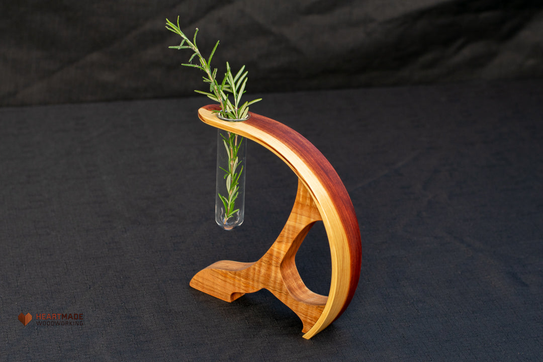 Propagation Station - Vase - Aromatic Cedar with Curly Maple