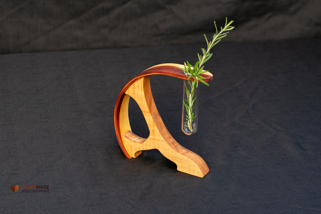 Propagation Station - Vase - Aromatic Cedar with Curly Maple