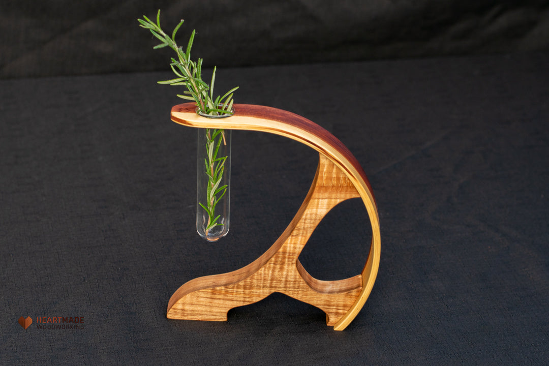 Propagation Station - Vase - Aromatic Cedar with Curly Maple