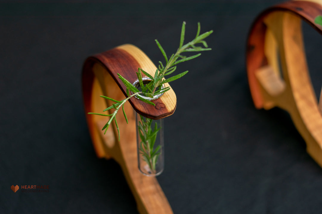 Propagation Station - Vase - Aromatic Cedar with Curly Maple