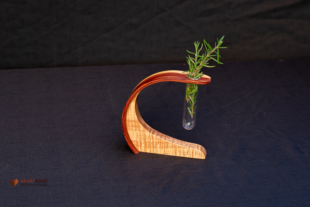 Propagation Station - Vase - Aromatic Cedar with Curly Maple