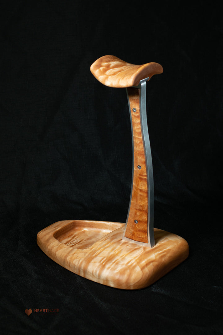 Quilted Maple Headphone Stand