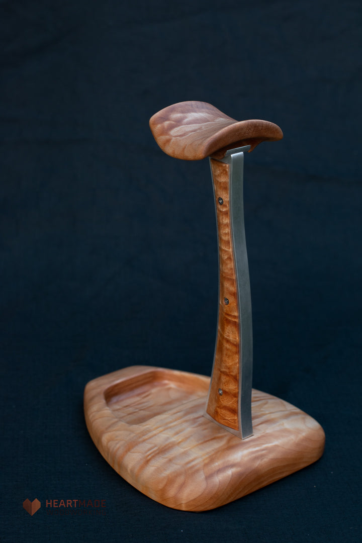 Quilted Maple Headphone Stand