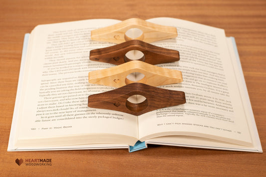 Wood book spreader - Walnut or Maple - Book Flattener, Page Flattener, Page Keeper