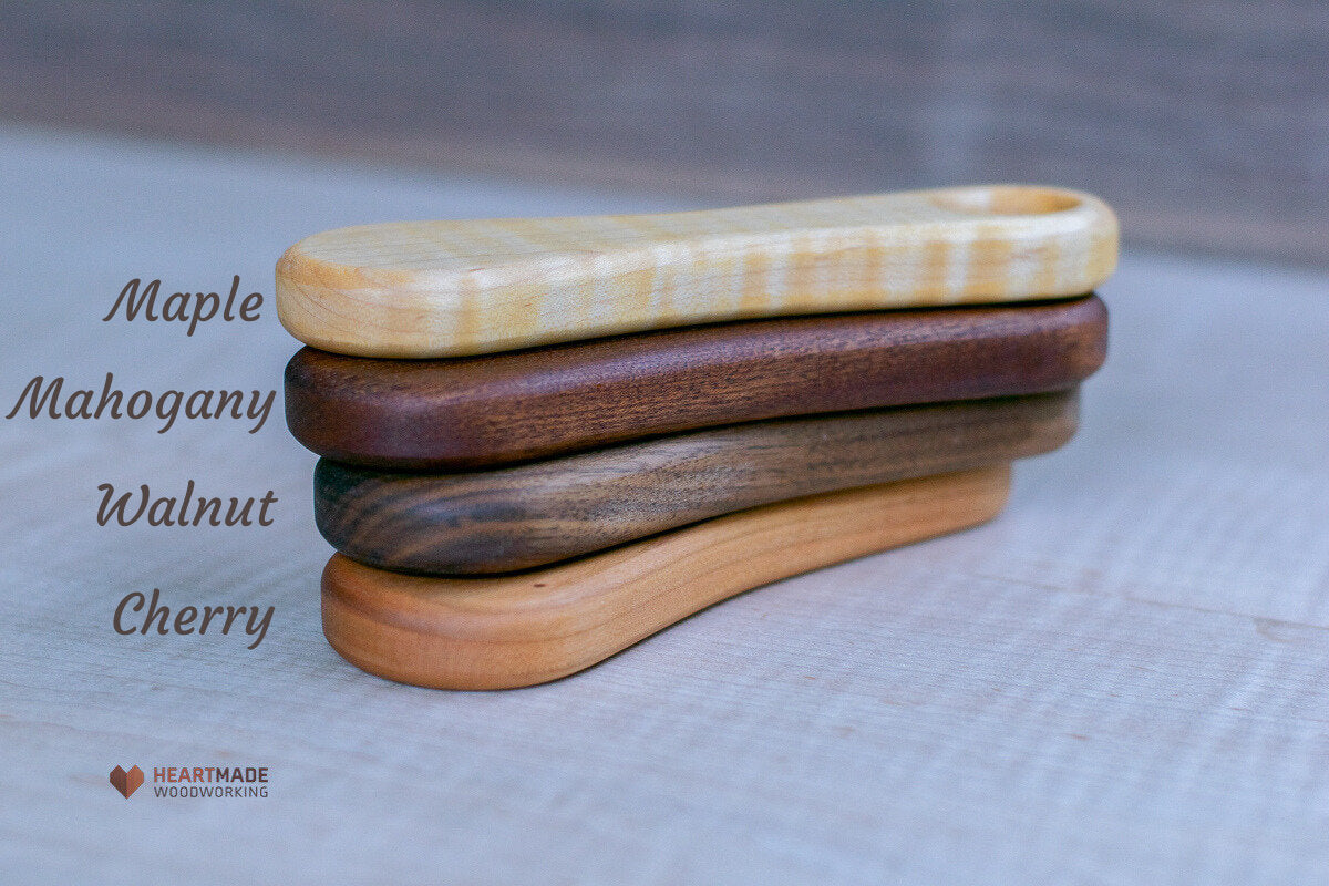 Wood Bottle Openers - Walnut, Mahogany, Maple, Cherry, 5th Anniversary Gift, Groomsmen Gift